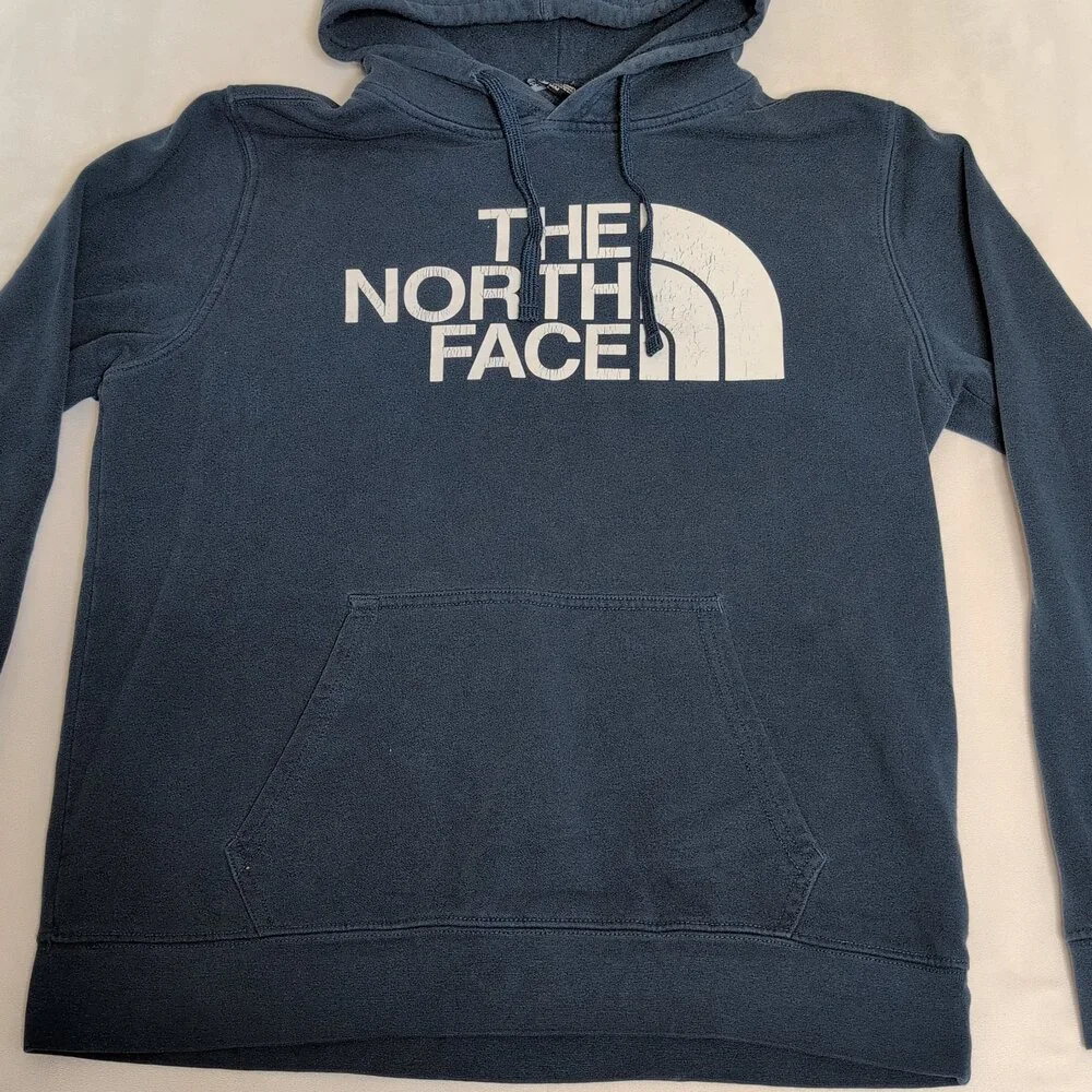 The North Face Men's‎ Blue Pullover Hoodie - M